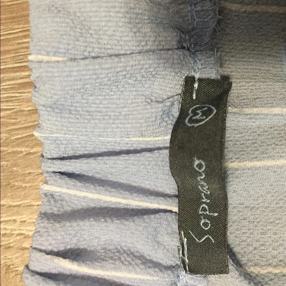 NWOT Soprano Striped Off the Shoulder Dress M - Picture 12 of 14